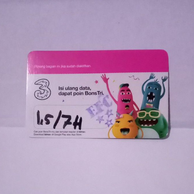 TRI 1,5GB 7HARI | TRI MINI 2 1,5GB 7H | VOUCHER TRI 1,5GB 7HARI BRANCH PURWOKERTO