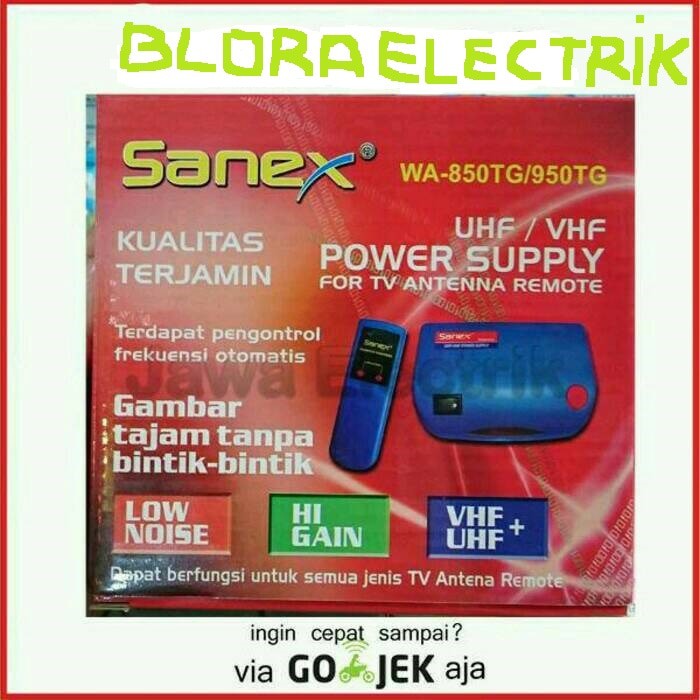 Booster Antena TV Remote Control Power Supply Sanex WA 850TG 950TG New