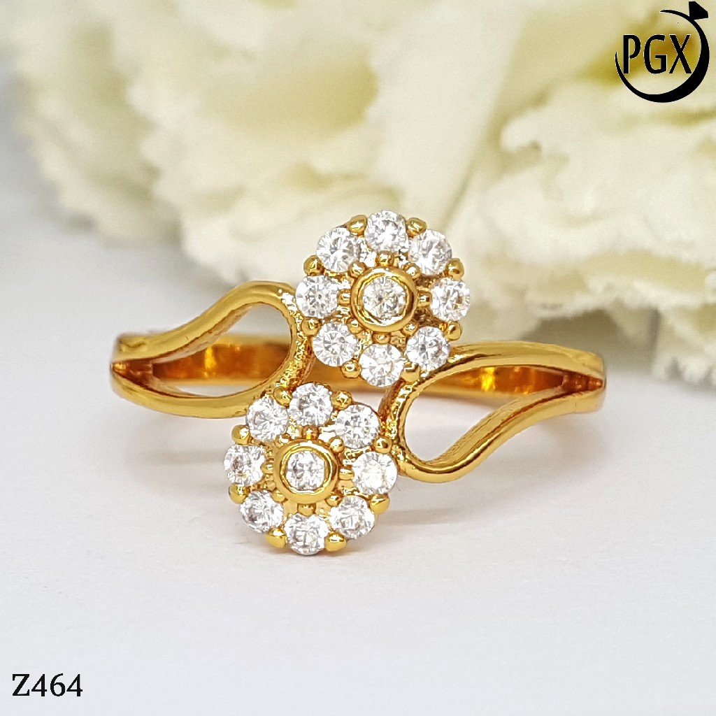 PGX Cincin Xuping Wanita Lapis Emas Aksesoris Perhiasan Fashion Premium - Z464