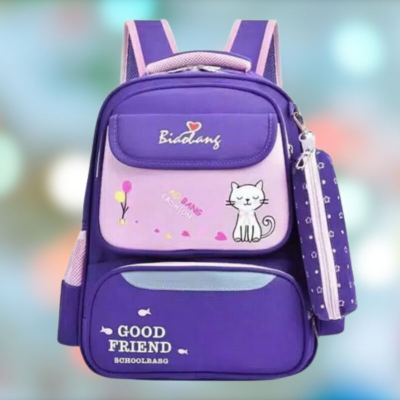 Tas Anak Ransel Anak Perempuan Tas Sekolah Sd Cat Love