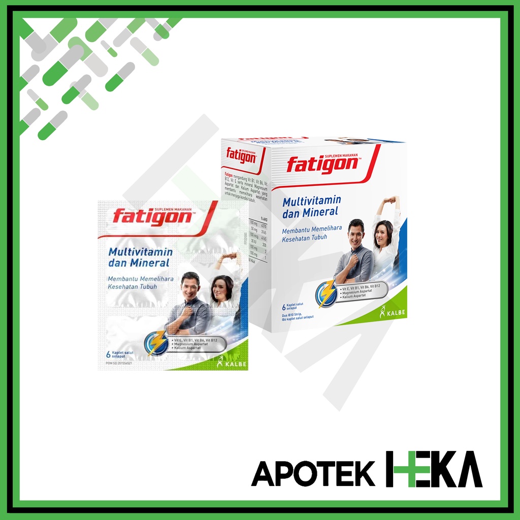 Fatigon Multivitamin dan Mineral 1 Box isi 10x6 Kaplet (SEMARANG)