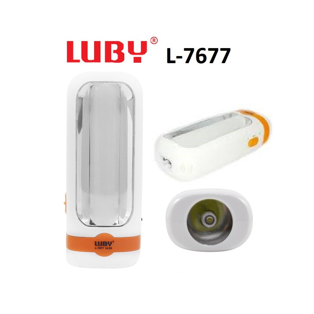 LAMPU EMERGENCY DAN SENTER 2in1 LUBY L-7677