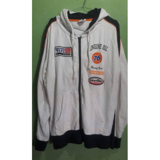 Jaket zip hoodie Racing 76 lubricant