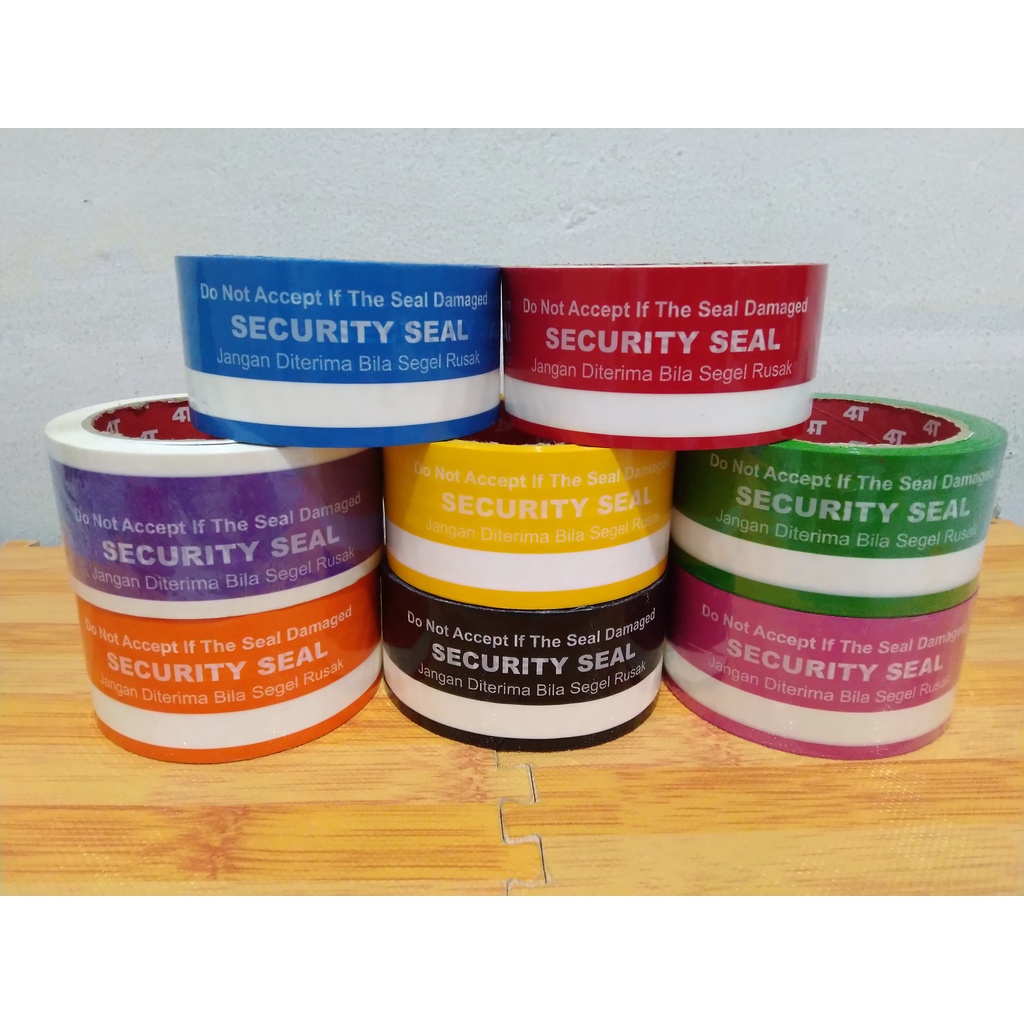 

Security seal/lakban warna/lakban pengaman/lakban segel ( 6 Roll )