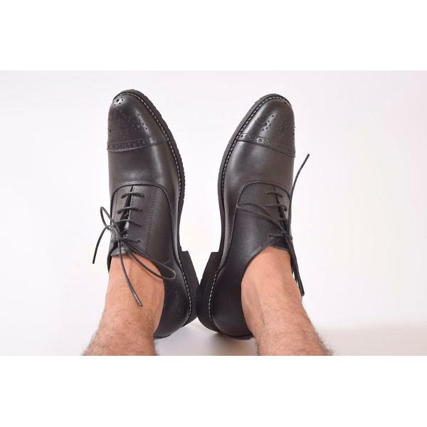 sepatu kulit azcost captoe oxford black