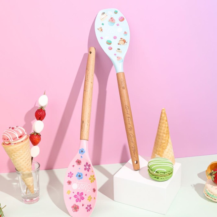 Pico Pink Blue Sutil Spatula Silikon Steincookware