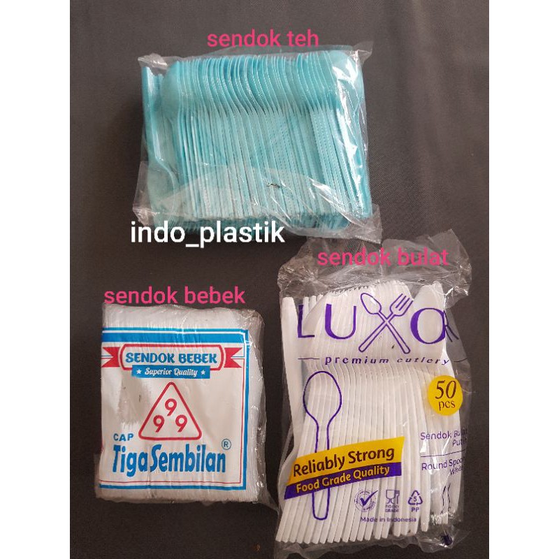 Sendok Es Cream Pudding Jelly Plastik / Sendok Bebek Plastik / Sendok Bulat Plastik