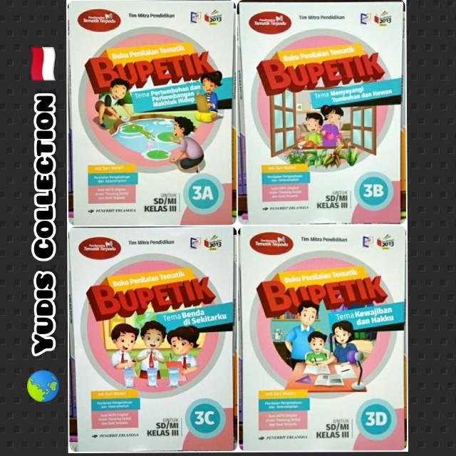 BUPETIK 3A, 3B, 3C, 3D SD/MI kelas 3 edisi revisi K13N ERLANGGA