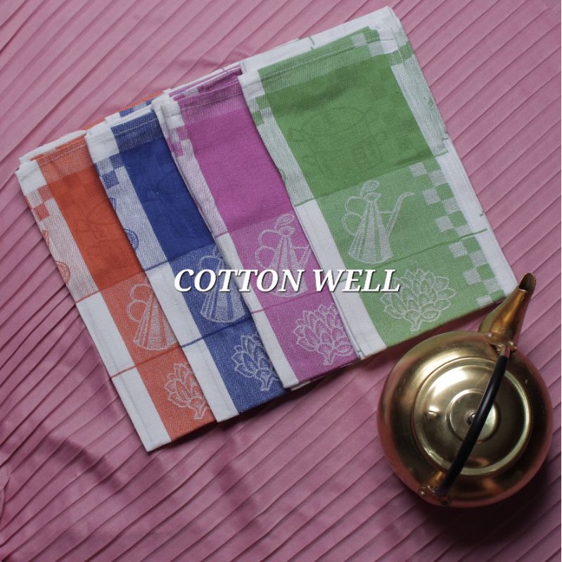 Serbet Kain 60cm x 60cm Kain Lap Dapur Lap Piring Warna Warni Tebal Berkualitas Lap Gantung