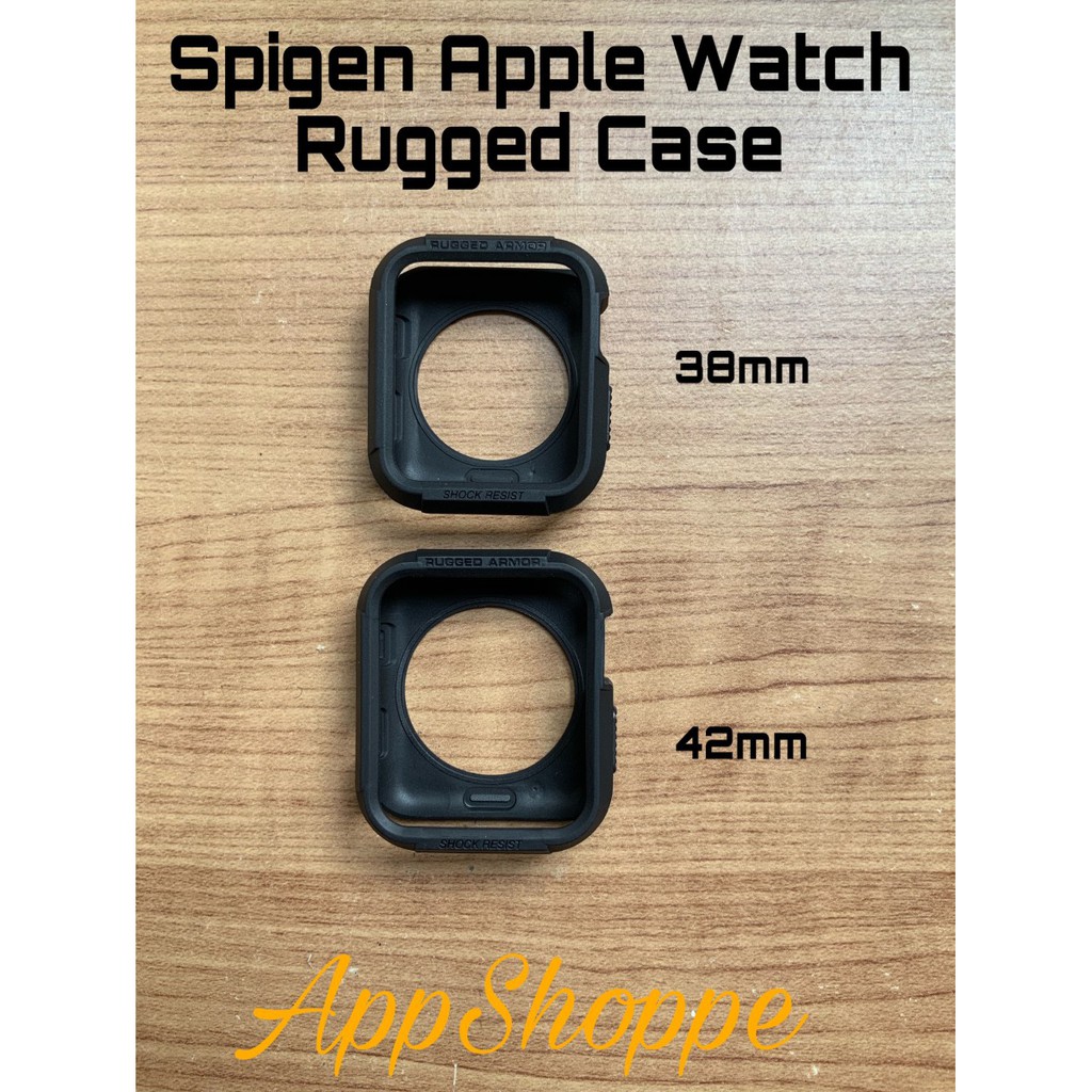 SPIGEN Rugged Armor Case Apple Watch Series 2 3 38mm 42mm Silicone