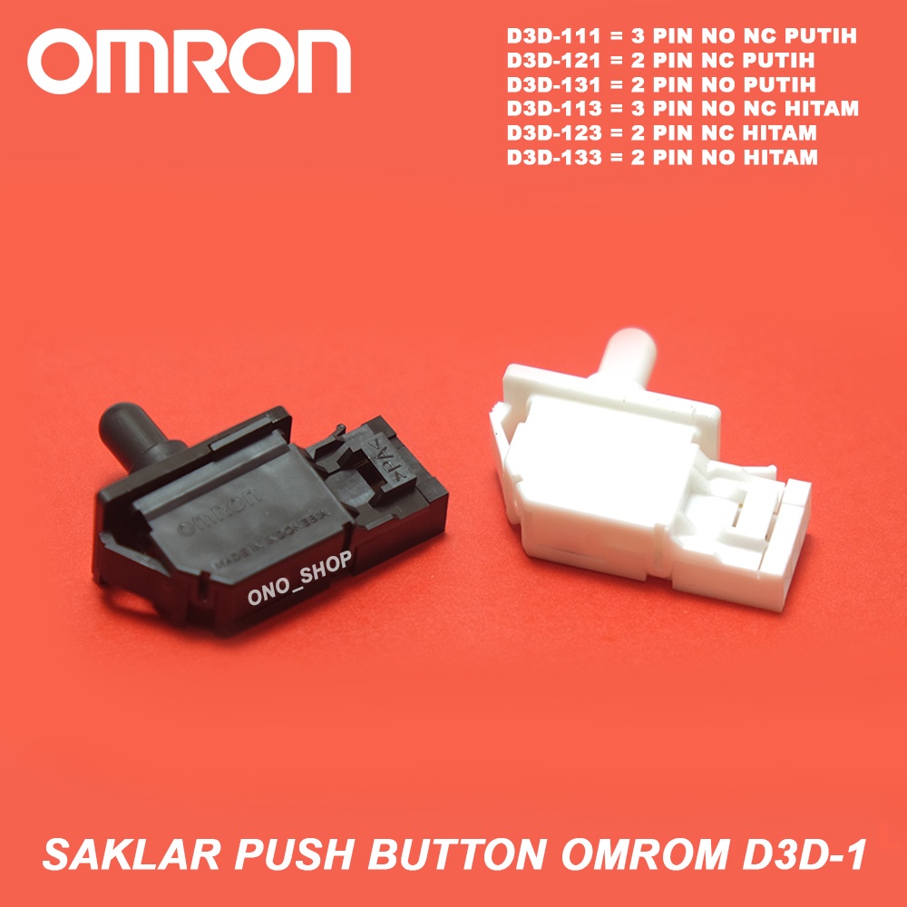 Omron D3D-1 - Saklar Push Button