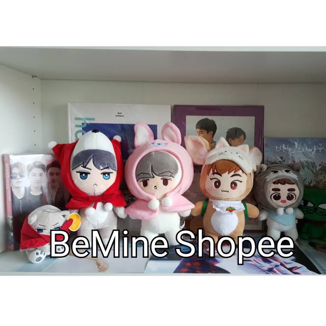 EXO DOLL CHANYEOL D.O KYUNGSOO BAEKHYUN SEHUN HUHU XIUMIN MINGURI SUHO CHEN KAI LAY DOLL PLUSHIE FAN