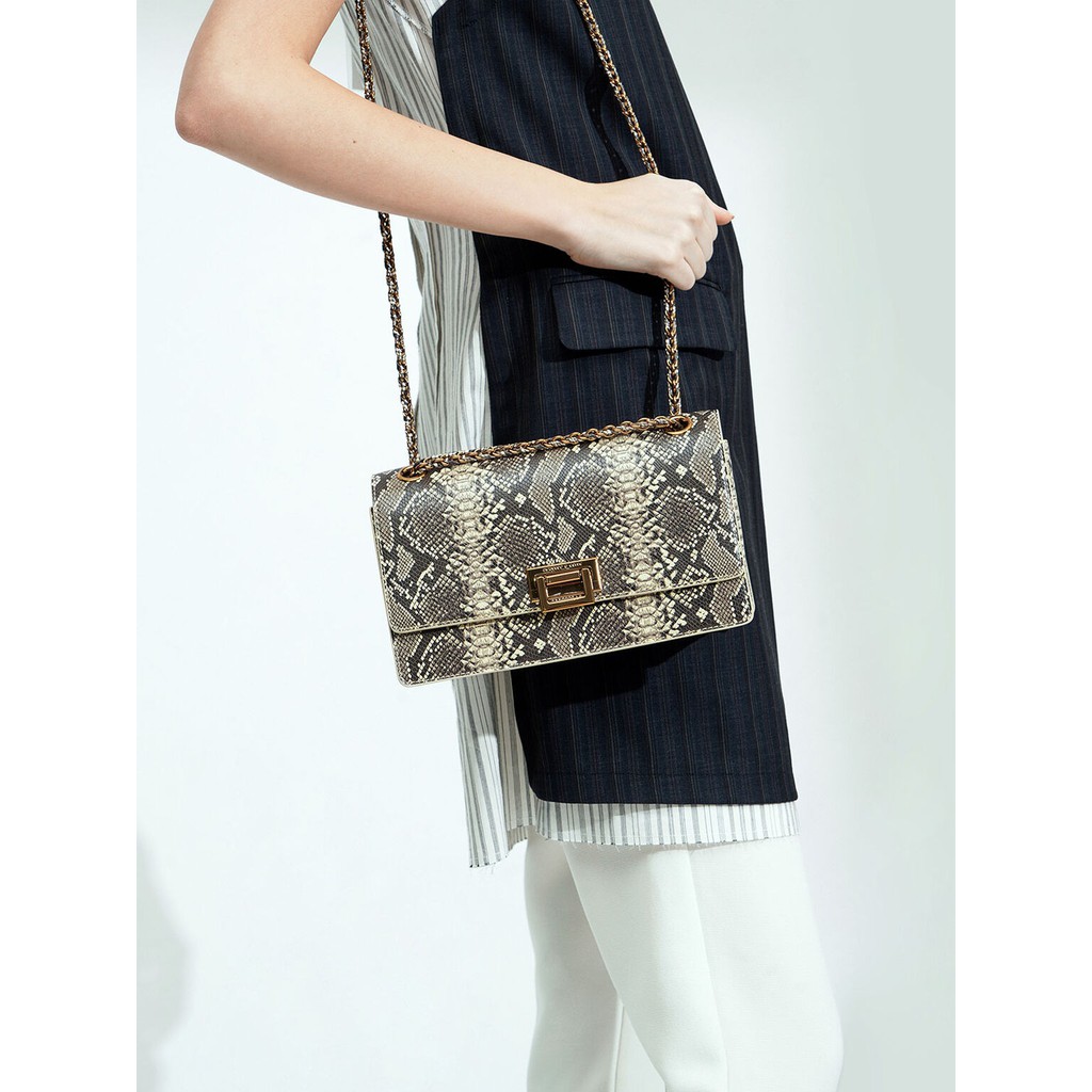 TAS CK WANITA EMBELLISHED CLASSIC SLING BAG - CK017