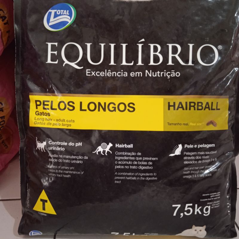 Equilibrio Long Hair 7,5kg | Equilibrio Persian 7,5 kg Makanan Kucing Buat bulu Rontok / Cat food Hairball