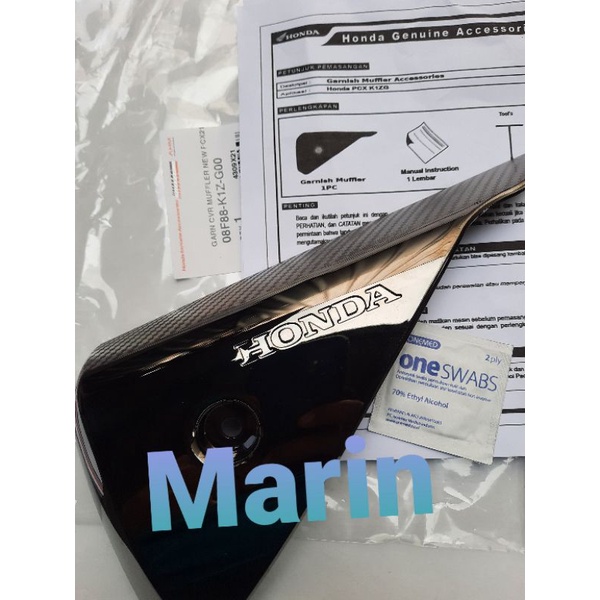 Garnish  Knalpot PCX 160 dan Garnish Knalpot Vario 160 Original Honda