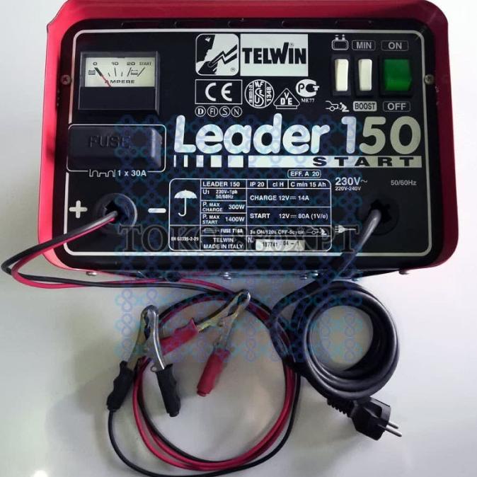best produk] Battery Baterai Aki Charger Telwin Leader 150