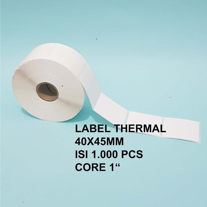 

Paper | Label Sticker Barcode Direct Thermal 40 Mm X 45 Mm / 40X45Mm Isi 1000