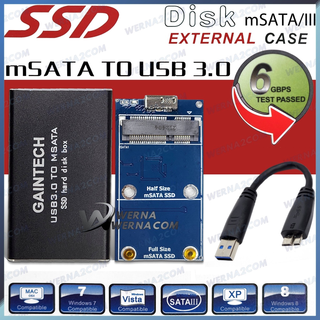 mSATA to USB 3.0 SSD Enclosure case SSD mSATA