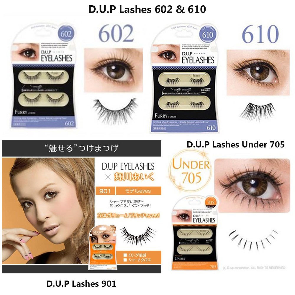 D.U.P Lashes (Choose Type) - Japan Fake Eyelash/Bulu Mata Palsu