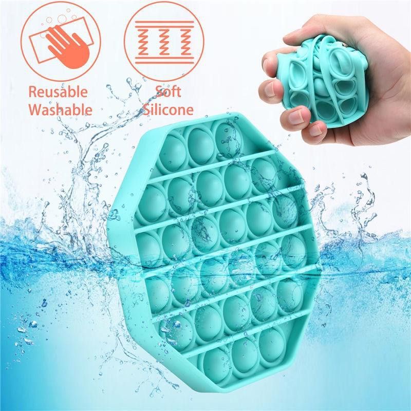 Maninan POP IT Murah Rainbow fidget Push Pop Its Fidget toy Push bubble Kids-1