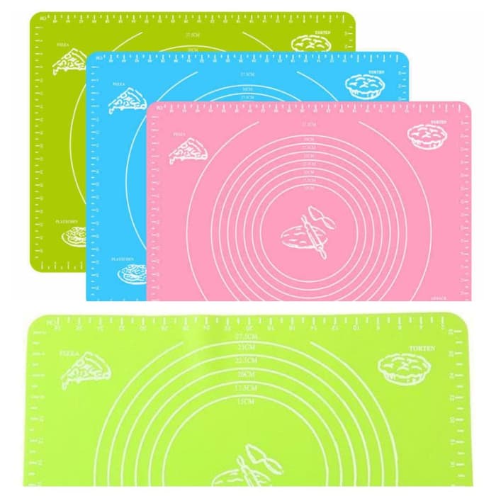 

KUE-PENGHIAS-ALAT- SILMAT 38 X 28 CM ALAS GILING ADONAN FONDANT ADONAN KUE SILICONE MAT -ALAT-