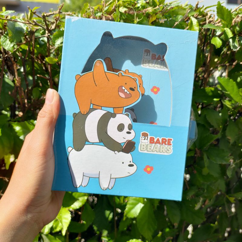 Buku Diary WBB We Bare Bear Note Book Dengan Kunci Gembok Tebal