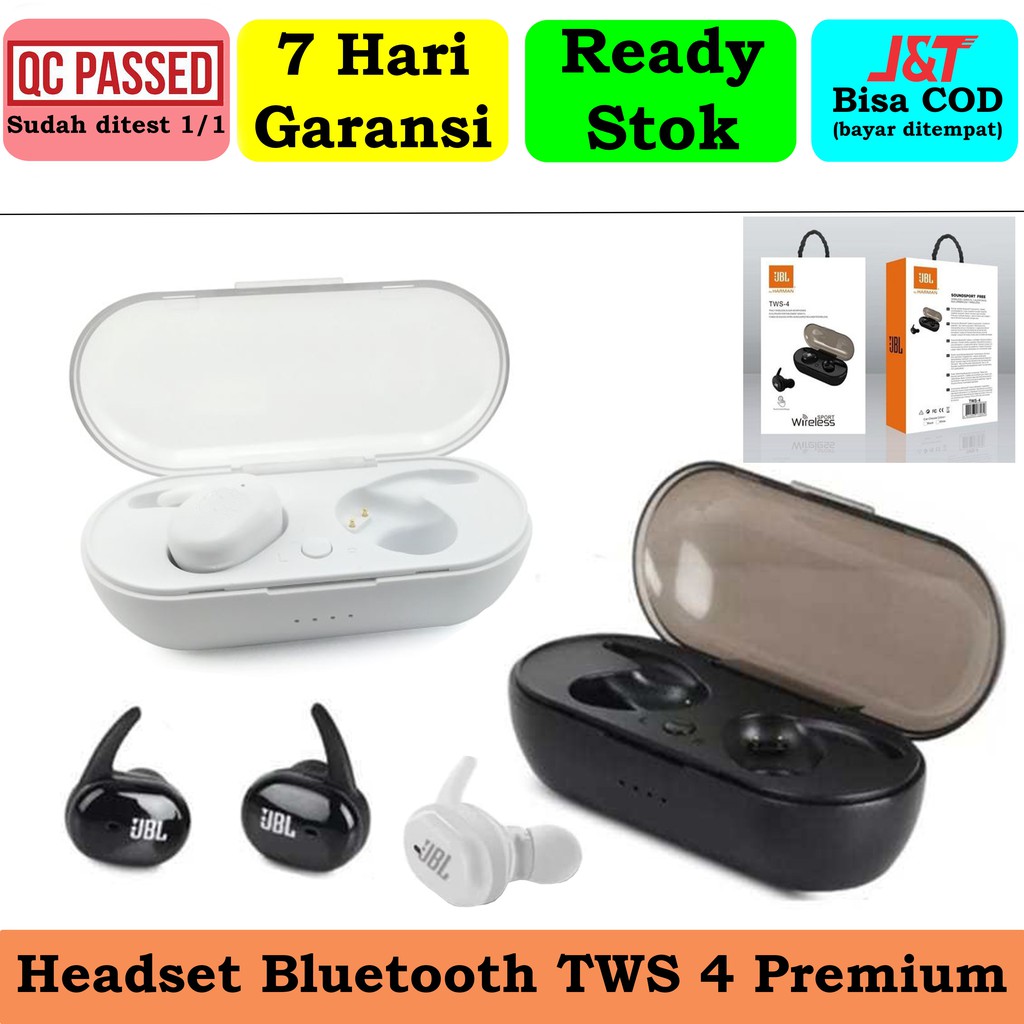 Headset Bluetooth Wireless By Harman TWS 4 Sport Headset Wireless TWS 4