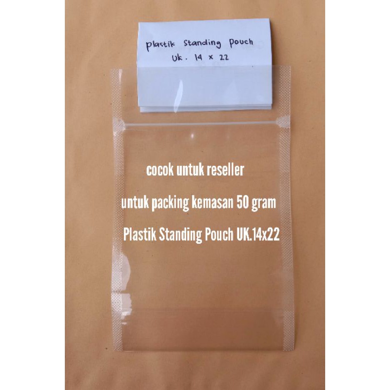 Plastik Standing Pouch UK.14x22
