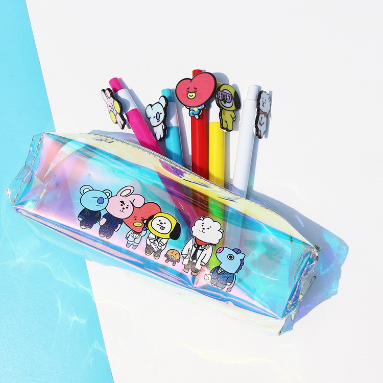  BS BISA COD KPOP BTS  BT21 Kotak  Pensil  Hologram Pencil  