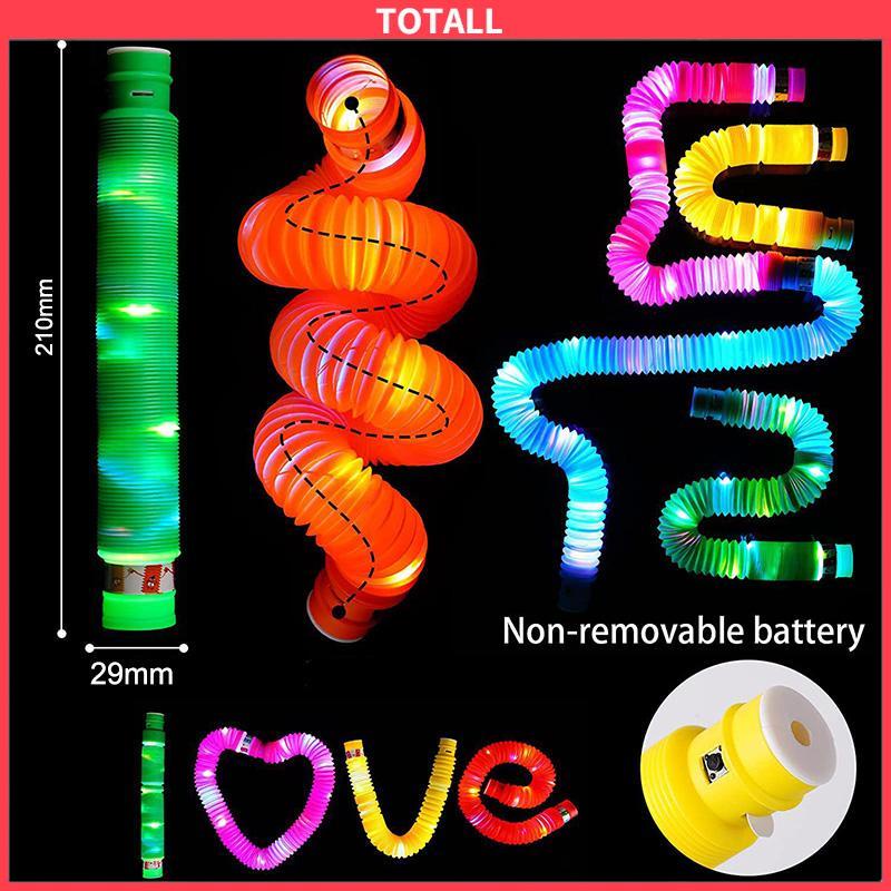 COD Pop Tube LED Stress Relief Sensory Mainan Sensorik Mainan Untuk Anak-anak Autistik Dan Gelisah Untuk Anak-anak Stres-Totall