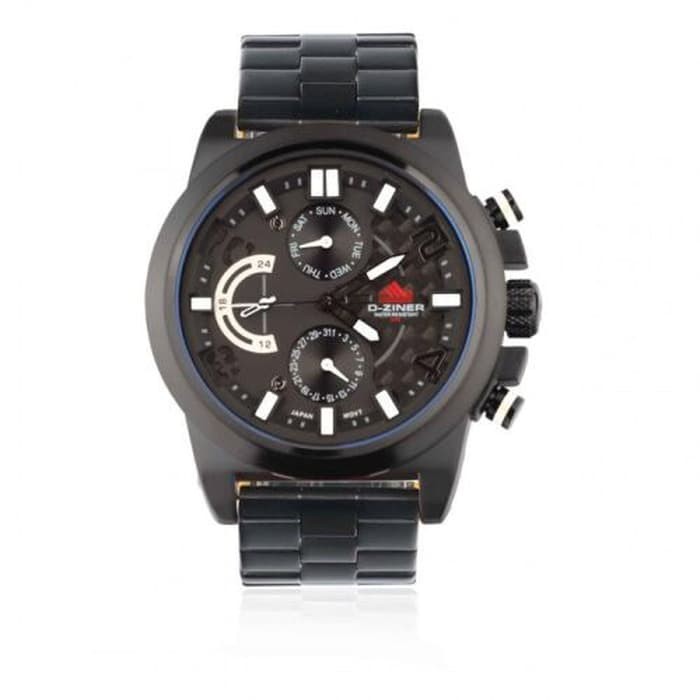 Jam Tangan Pria D Ziner DZ 9007 Rantai Hitam Terbaru Terbaru 2019