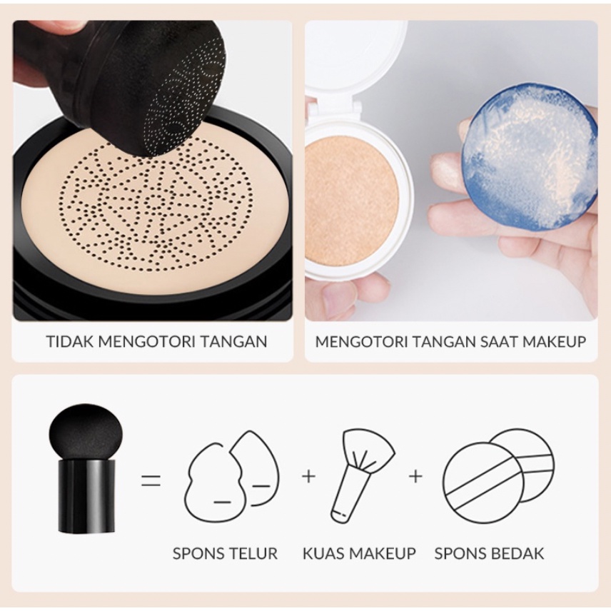 SUNISA Air Cushion BB Cream Foundation BB Cushion Kepala Jamur LA023