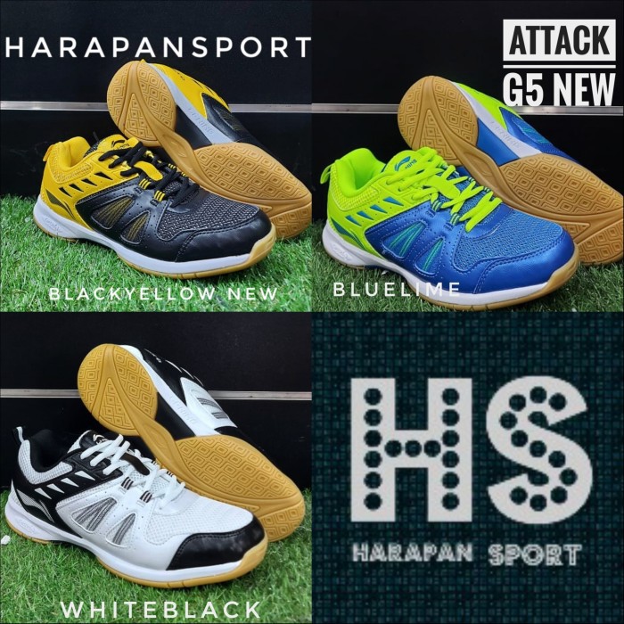 SEPATU BADMINTON LINING ATTACK G5 CUSHION TERBARU