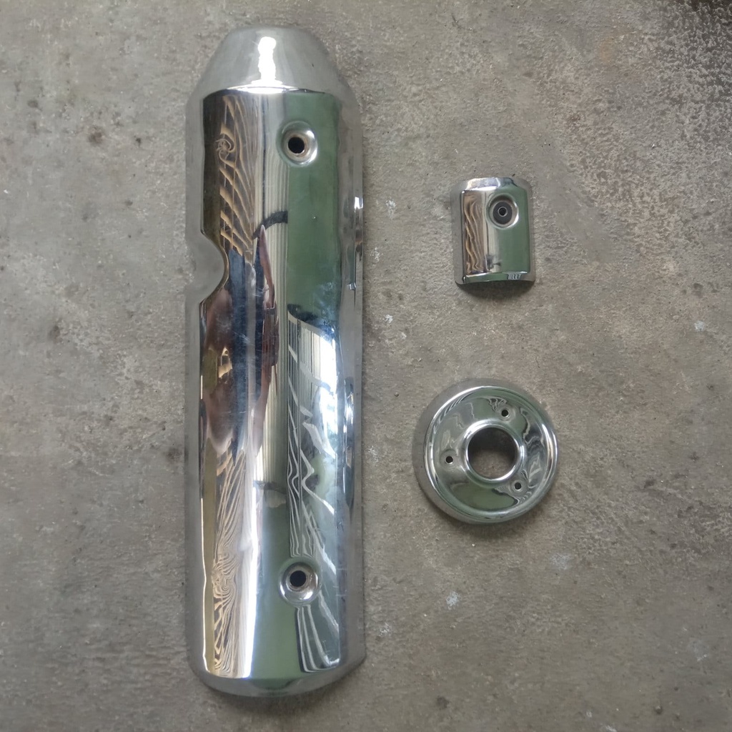 cover tameng pelindung knalpot set Tiger revo original copotan motor