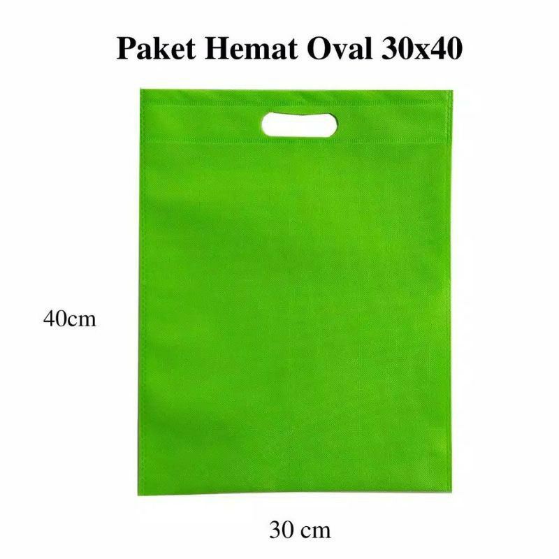 Goodie bag oval 30x40 - tas promosi-tas spundbond oval-goody bag oval Tebal