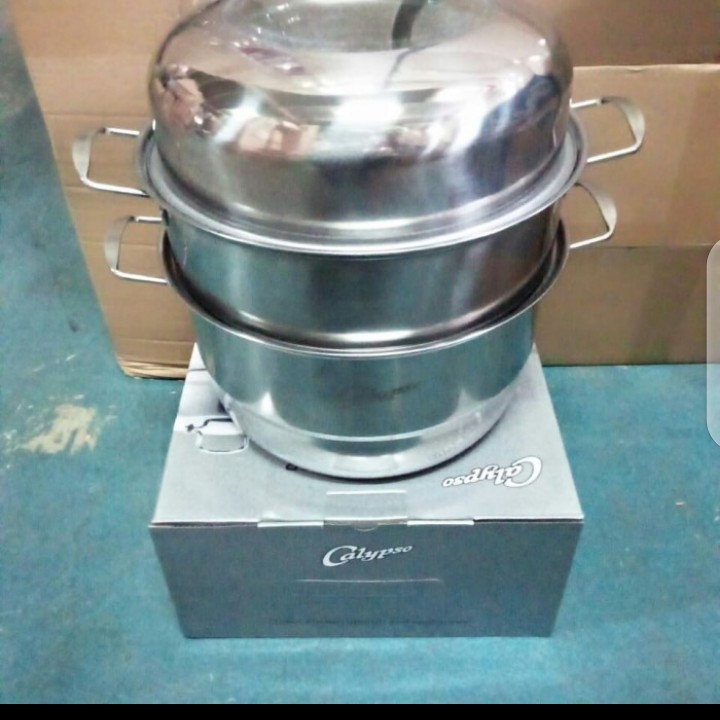 panci steamer kukusan Stainless susun 3 calypso 30 cm