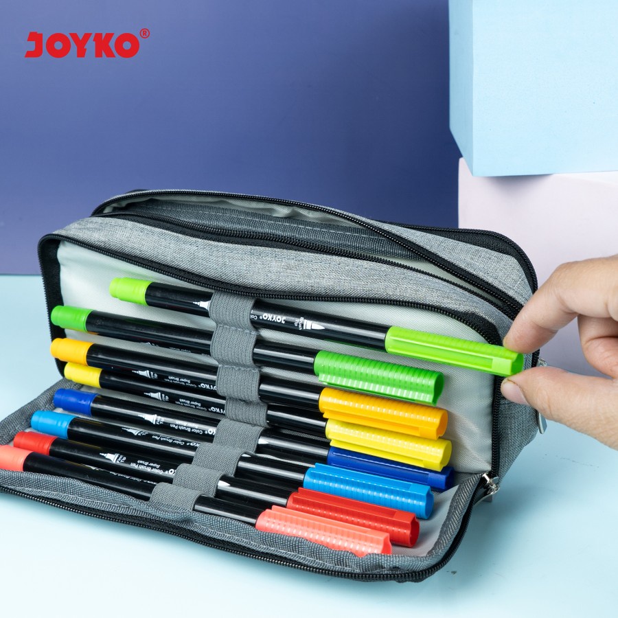 Pencil Case Kotak Tempat Pensil Kain Joyko PC-5006