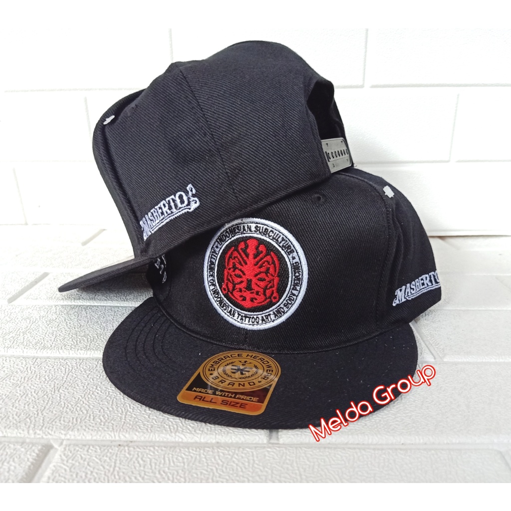 Terlaris Topi Snapback 5 Panel Bordir MASBERTO