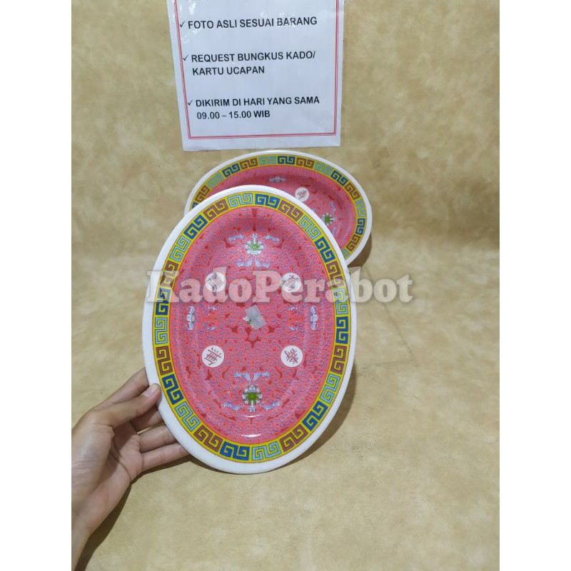 piring meishing oval 810 tebal - piring oval saji restoran seafood