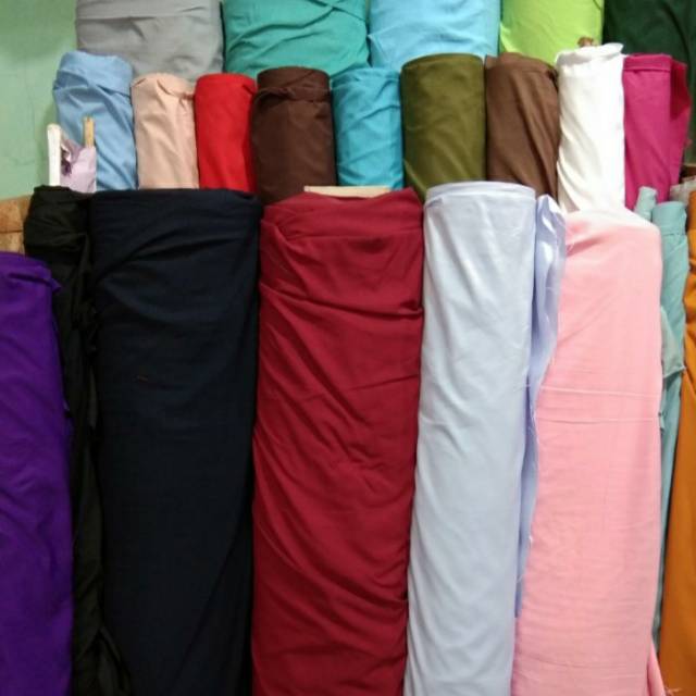 Kain seprai polos katun mikro per meter | Shopee Indonesia