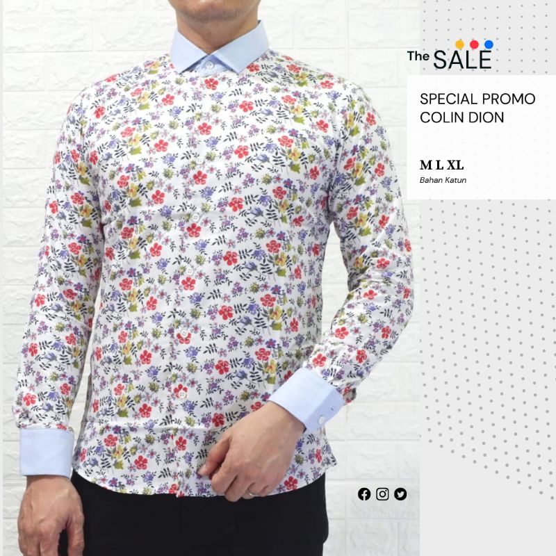 Colin Dion Kemeja Batik Slimfit Pria / Baju Premium C0976