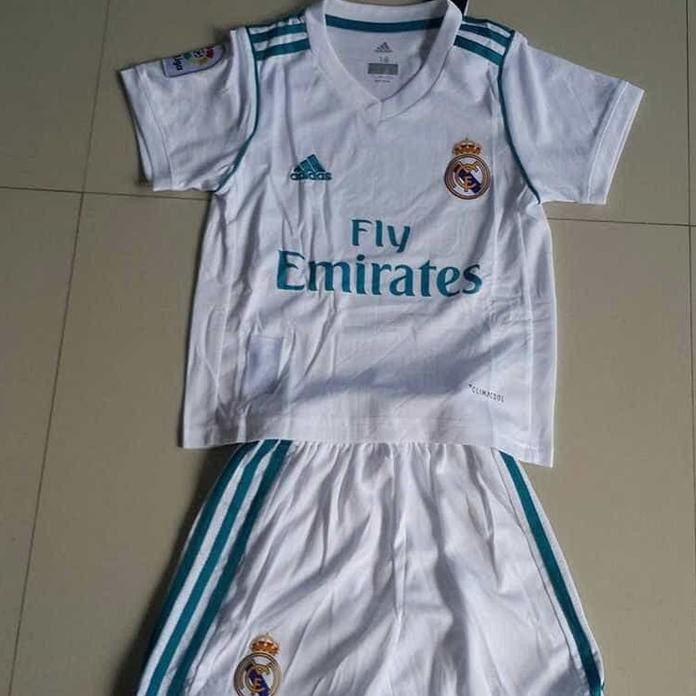 Jersey Baju Bola Anak / Kids Real Madrid Home New - Grade Ori