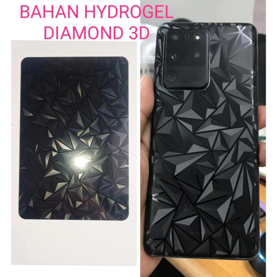 SAMSUNG A23 M23 5G M12 M10 M20 M30 M30S ANTI GORES BELAKANG SKIN DIAMOND, GARSKIN MOTIF 3D SPIRAL BERLIAN ANTI JAMUR PELINDUNG BELAKANG