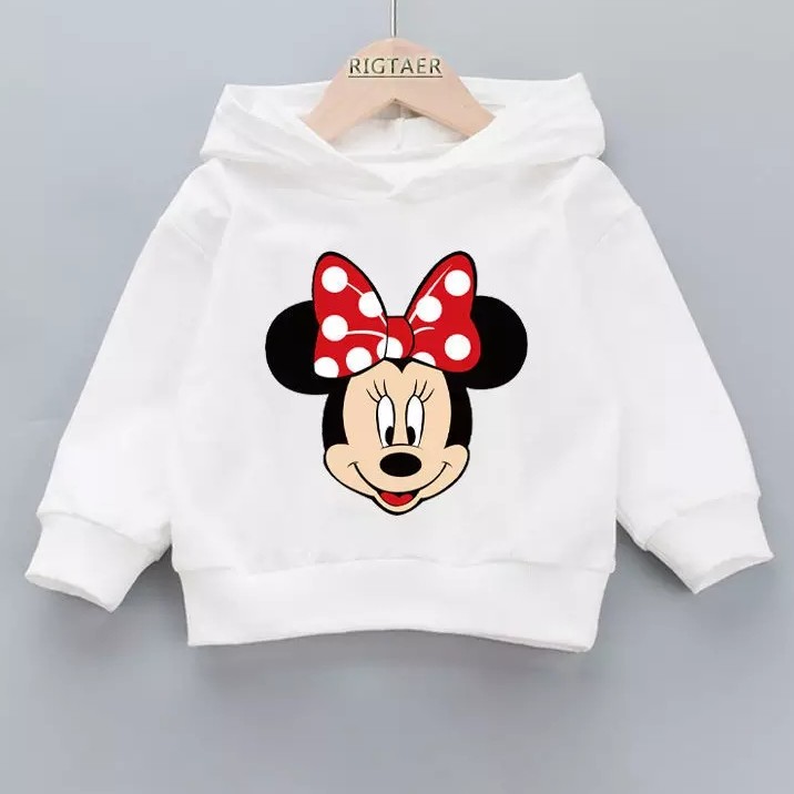 Sweater Hoodie Anak Minnie Mouse