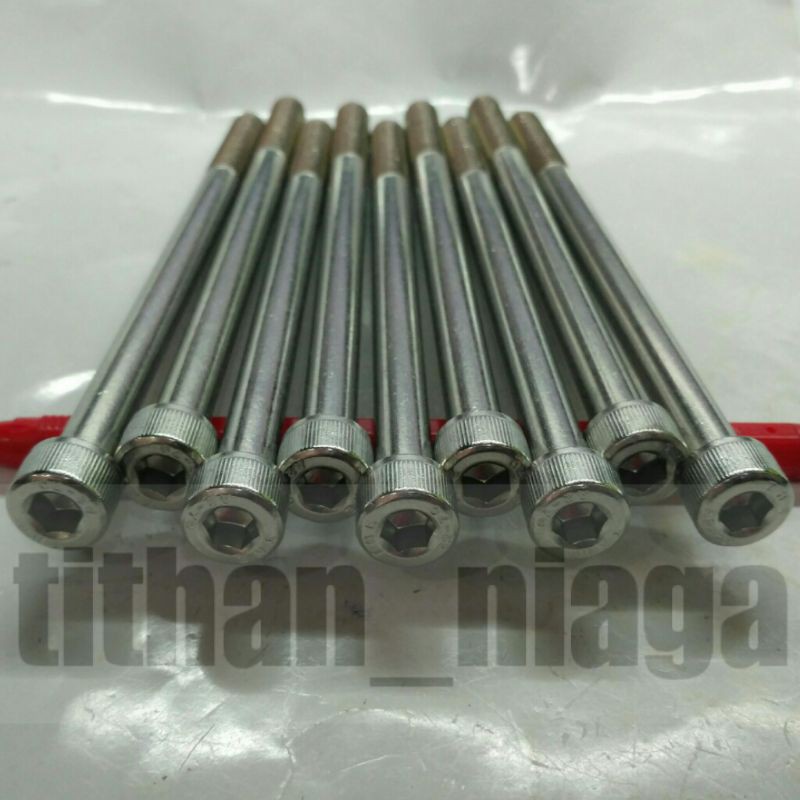 M6X150 PITCH 1.0 ; BOLT L STAINLESS STEEL SUS304 SS304 ANTI KARAT ; SOCKET HEAD CAP SCREW M6 x 150 M