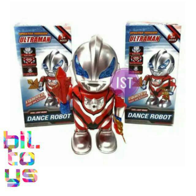 Mainan anak robot dance hero ultraman dancing, menari