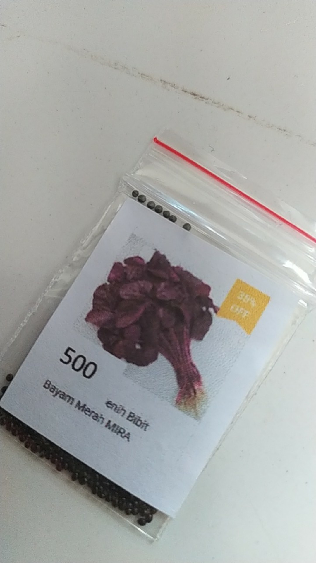 Biji Benih Sayur Bayam Merah