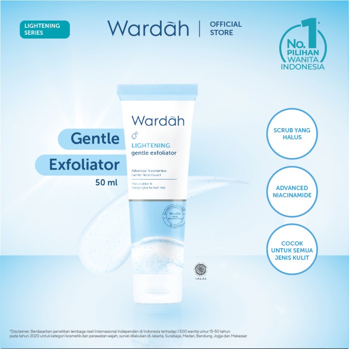 Wardah Lightening Gentle Exfoliator 50 ml / Wardah Lightening Series