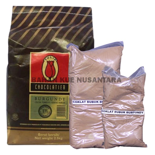 

COKLAT BUBUK TULIP BURGUNDY REPACK 50gr COCOA POWDER