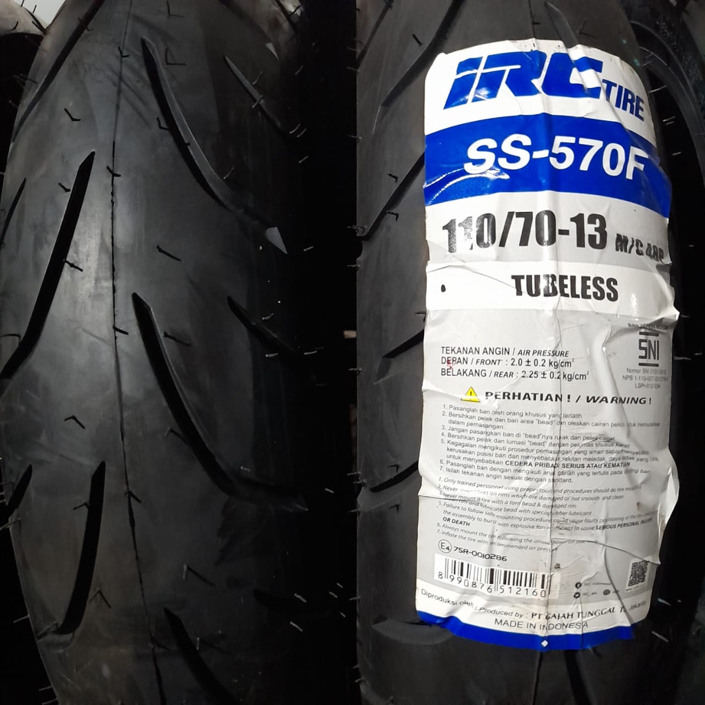 Ban Nmax depan IRC SS570 110 70 13 tubeless